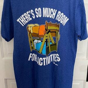 Blue Graphic T-Shirt with Fun Print Step Brothers